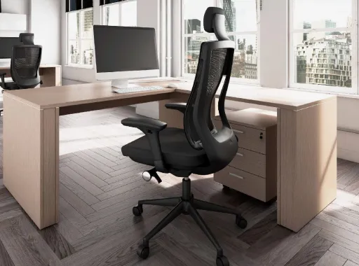 Mesa de Oficina 1600x800x740mm Taxus Con Alonga