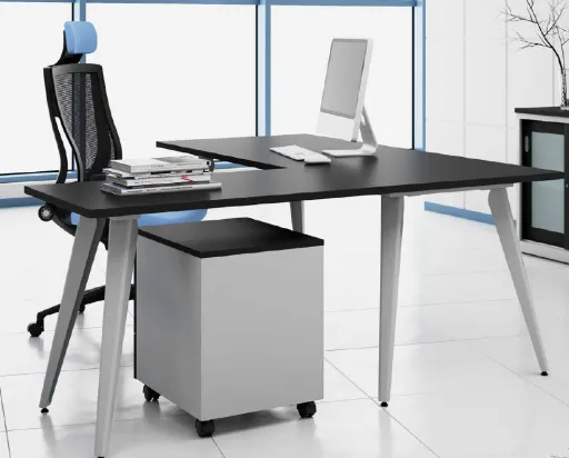 Mesa de Oficina 1200x600x740 mm Aries Con Extensión – Aries