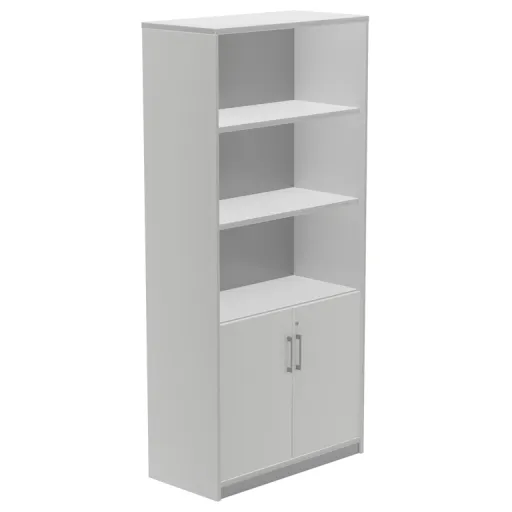 Armario Alto Puerta Baja 1950x900x450 mm Aluminio Gris Rocada