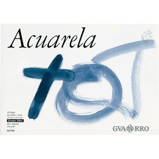 Bloc Acuarela A3+ 240g 20 Hojas Grano Grueso – Guarro
