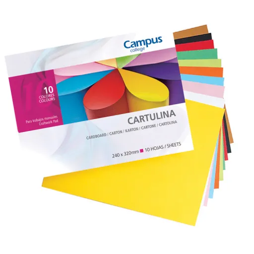 Bloc de Cartulinas Colores Surtidos - Campus