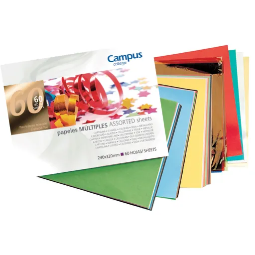 Bloc de Papel Surtido Tamaño Folio 60 Hojas – Campus