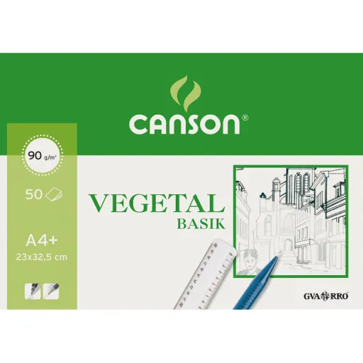 Bloc de Papel Vegetal A4+ 95g 50 Hojas – Canson
