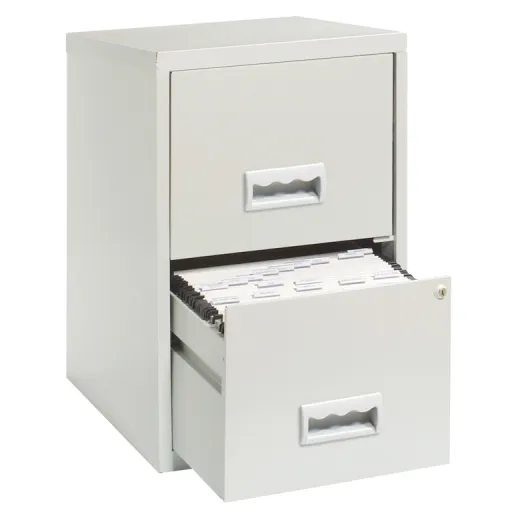 Cajonera Archivo Oficio 40x40x66 cm 2 Cajones Gris - Pierre Henry