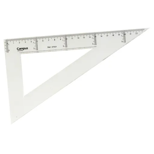 Escuadra Plástica 25 cm – Campus