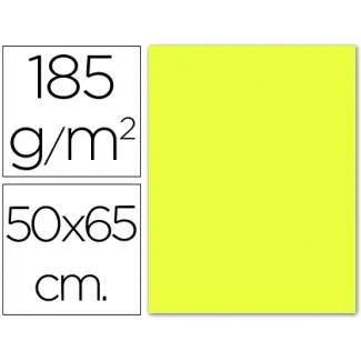 Cartulina Guarro 50x65 185G Amarillo Limón - Guarro