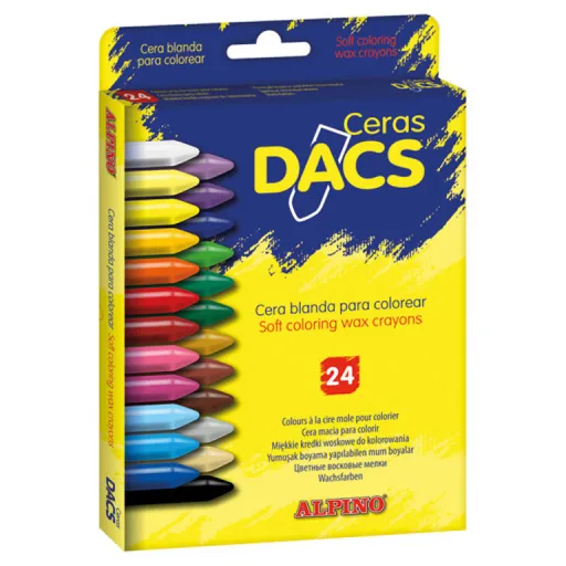 Lápices de Cera 24 Colores - Dacs