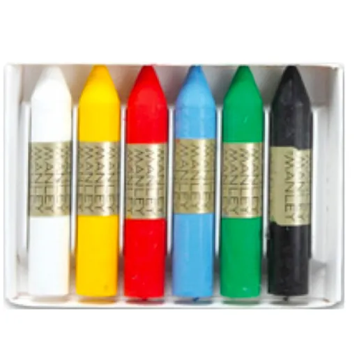 Lápices de Cera 6 Colores - Manley