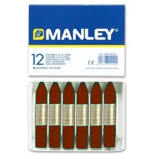 Lápices de Cera Siena Oscuro 12 Un. - Manley