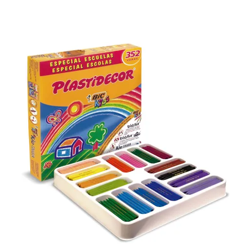 Lápices de Cera Surtidos 352 Un. - Plastidecor BIC