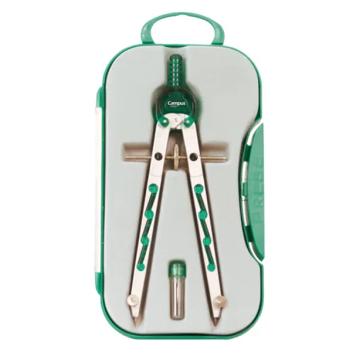 Compás BK-308 Micro Métrico 17 cm Verde – Campus