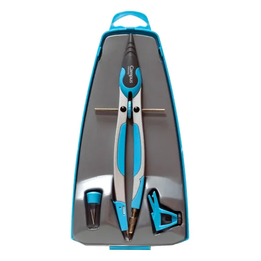 Compás BK-510 Micro Métrico 17 cm Azul – Campus