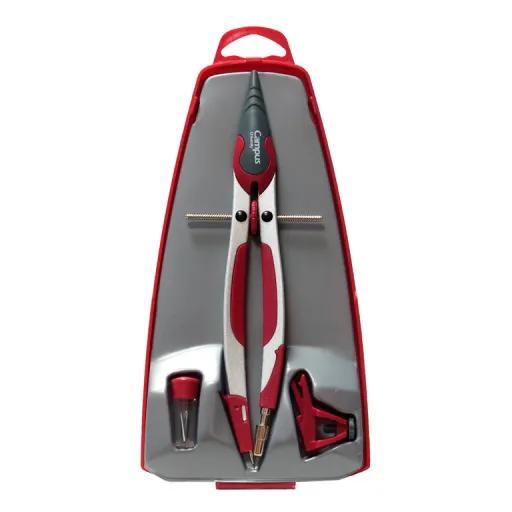 Compás BK-510 Micro Métrico 17 cm Rojo – Campus