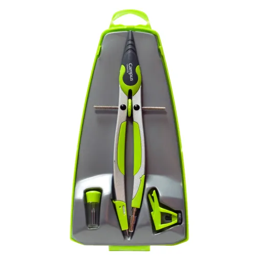 Compás BK-510 Micro Métrico 17 cm Verde – Campus