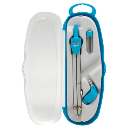 Compás Tecno-0 Colegio 14 cm Azul Claro – Campus