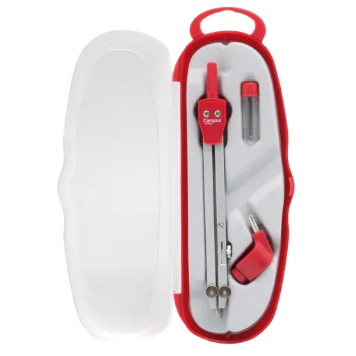 Compás Tecno-0 Colegio 14 cm Rojo – Campus