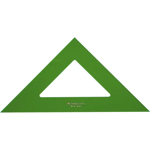 Escuadra Plástica Verde 28 cm – Faber-Castell