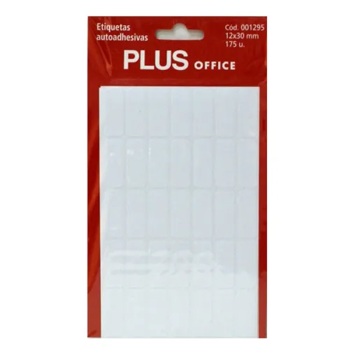 Tiquetas Autoadhesivas Blancas – 12x30 mm – 175 Unidades