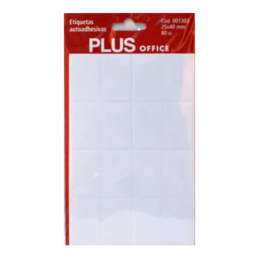 Etiquetas Autoadhesivas Blancas Multiuso – 80 Unidades (25x40 mm)