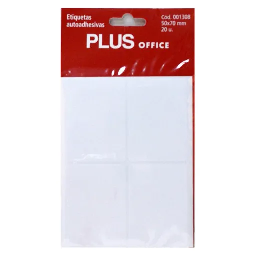 Etiquetas Autoadhesivas Blancas Multiuso – 20 Unidades (50x70 mm)