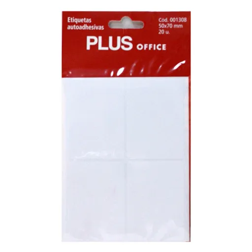 Etiquetas Autoadhesivas Blancas 53 x 82 mm – Pack de 5 Hojas (20 Etiquetas)