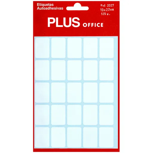 Etiquetas Adhesivas Blancas Papel Makro 8x12 mm, Con Bordes Redondeados. Paquete Con 600 Unidades (5 Hojas). Adhesivo Permanente.
