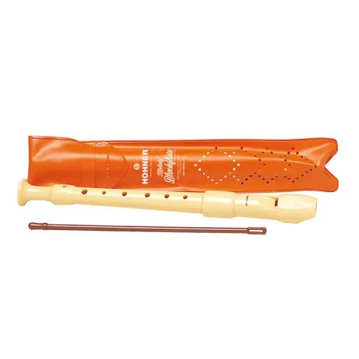 Flauta Dulce de Plástico Con Funda Naranja – Hohner