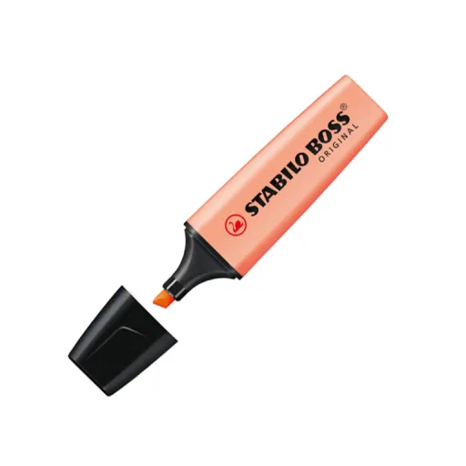 Rotulador Fluorescente Boss Pastel Melocotón - Stabilo