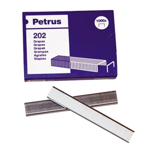 Grapas Petrus Nº 202 - Caja Con 1000 Unidades