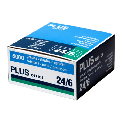 Grapas Plus 24/6 - Caja Con 5000 Grapas