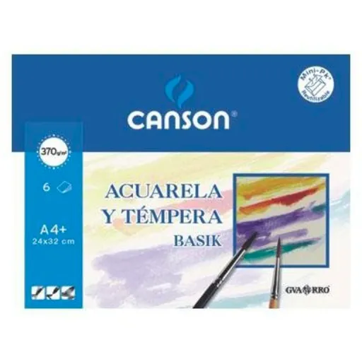Bloc de Dibujo Para Acuarela A4+ 6 Hojas 370g - Canson