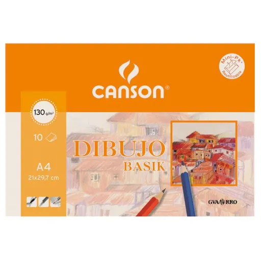 Bloc de Dibujo Liso A4 10 Hojas 130g - Canson