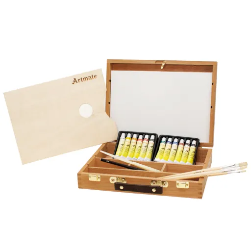 Maletín de Pintura al Óleo Con 22 Piezas – Mk
