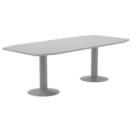 Escritorio Oficina 220x100cm – Rocada Aluminio / Gris Estructura Metálica Rectangular