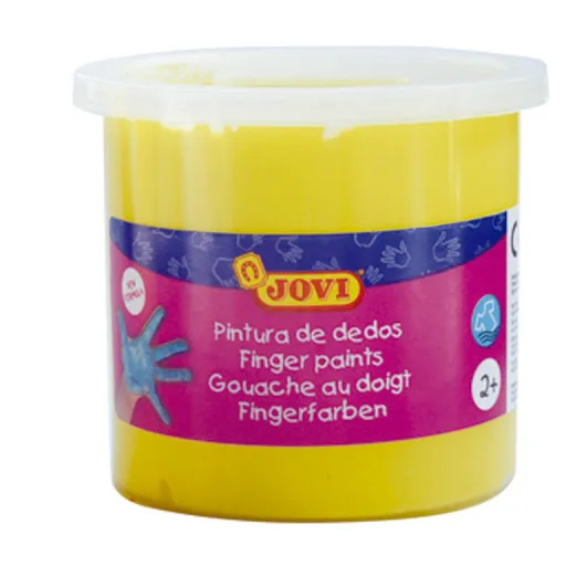 Pintura de Dedos Jovi 125ml Amarillo 5 Uds.