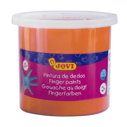 Pintura de Dedos Jovi 125ml Naranja 5 Uds.