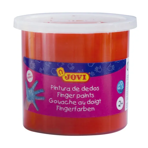 Pintura de Dedos Jovi 125ml Bermellón 5 Uds.