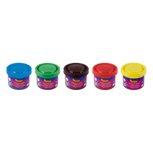 Pintura de Dedos Jovi 40ml Colores Surtidos 5 Uds.