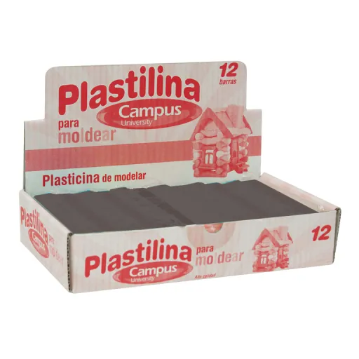 Plastilina en Barra 200g – Negro – Campus