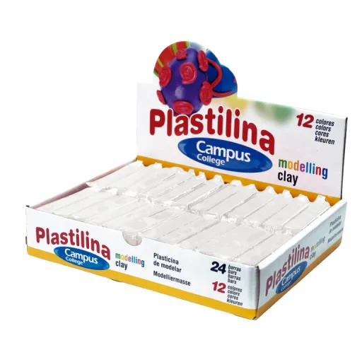 Plastilina en Barra 60g – Blanco – Campus