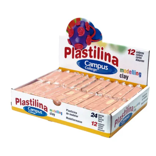 Plastilina en Barra 60g – Color Carne – Campus