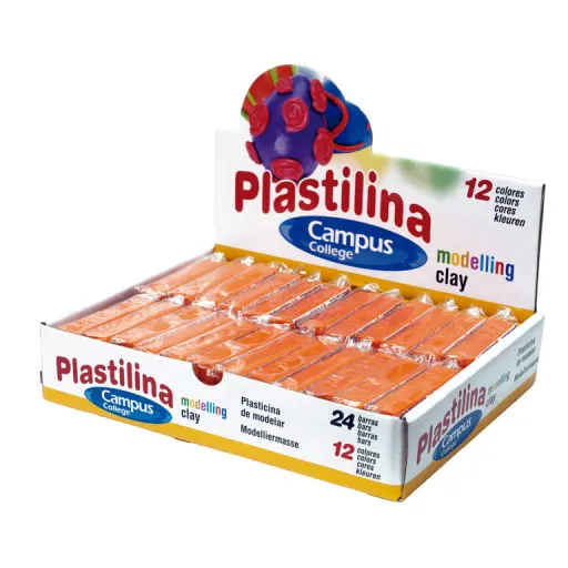 Plastilina en Barra 60g – Naranja – Campus