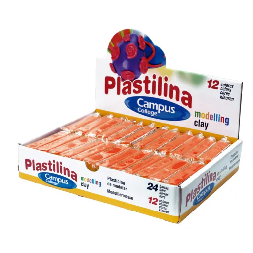 Plastilina en Barra 60g – Rojo – Campus
