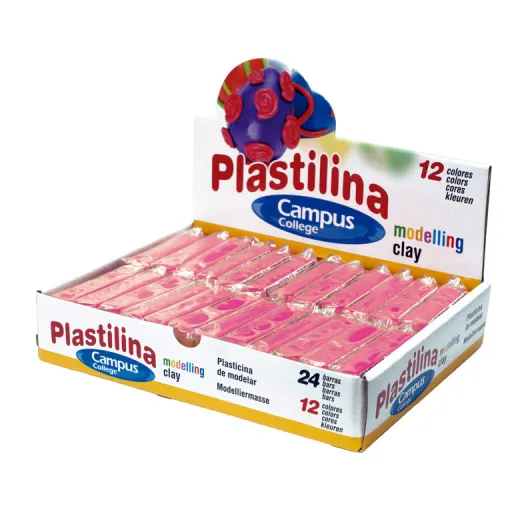 Plastilina en Barra 60g – Rosa – Campus