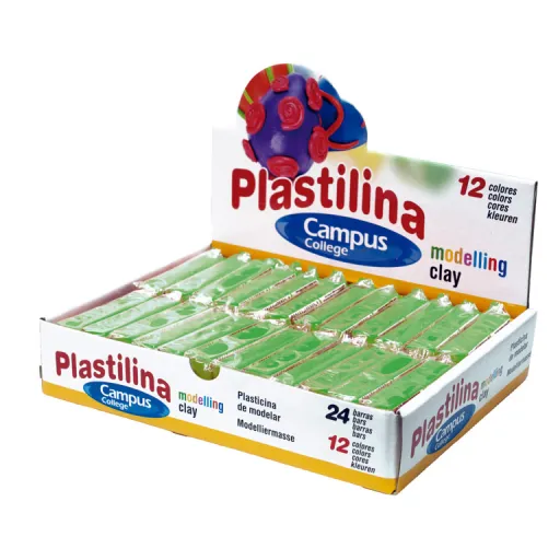 Plastilina en Barra 60g – Verde Claro – Campus