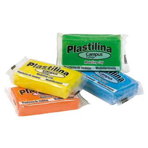 Plastilina en Barra 60g – 12 Colores Surtidos (1 ud.) – Campus