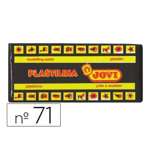 Plastilina en Barra 150g – Negro – Jovi