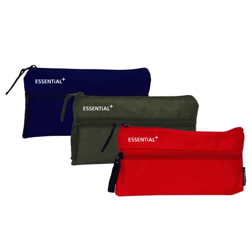 Estuche Essential Plano 2 Cremalleras – Campus