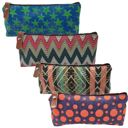 Estuche Nylon Con Tira de Cuero 1 Cremallera – Campus