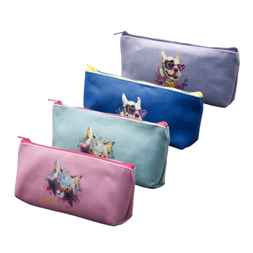 Estuche Rectangular Perro-Gato Con Cremallera – Campus